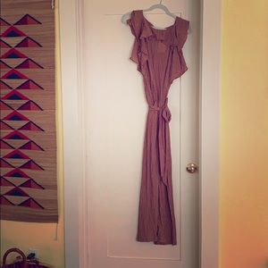 Red and white pant suit- Size Large